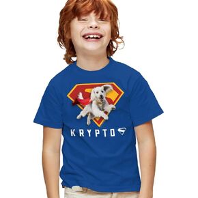 Popfunk Superman 2025 Krypto Shield Kids T Shirt for Youth Toddler Boys and Girls