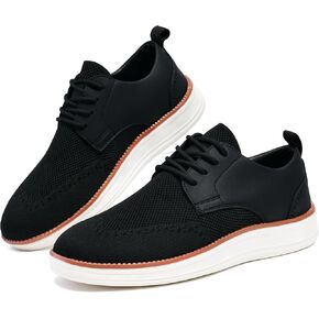 Men's Casual Dress Oxfords Shoes Knit Fashion Dress Sneakers for Business Formal Daily Walking in Saudi Arabia