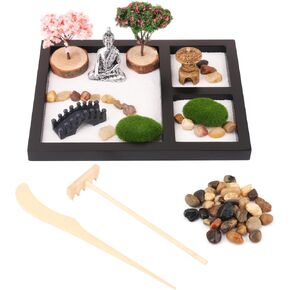 Mini Zen Garden Kit ، Zen Garden for Desk - Garden tranquil Zen Sand Sard