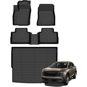 Jenofa-Floor Mats for Nissan Sentra 2025-2020 Car Mats Cargo Mat Fit Sentra S | SV | SR All Weather Non-Slip Waterproof Durable TPE Rubber Floor Liner Accessories Full Set 2024