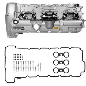 Upgrade Aluminum Engine Valve Cover & Gasket Kit Compatible with BMW N52 N51 BMW E82 128i E9X 323i 328i E60 528i E70 X5 3.0si E83 X3 E85 Z4 E89 Z4 F10 528i