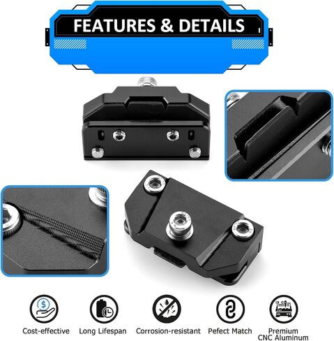 Wsays Hood Light Mount Brackets لا تحتاج إلى حفر شامل CNC CNC الخندق LED LED LID LIGH in Saudi Arabia