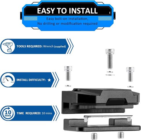 Wsays Hood Light Mount Brackets لا تحتاج إلى حفر شامل CNC CNC الخندق LED LED LID LIGH in Saudi Arabia