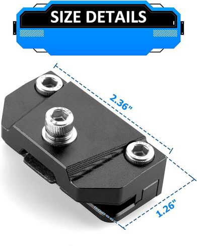 Wsays Hood Light Mount Brackets لا تحتاج إلى حفر شامل CNC CNC الخندق LED LED LID LIGH in Saudi Arabia