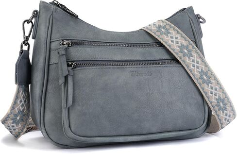 Crossbody Purses for Women Trendy Leather Crossbody Bag,Multi Pocket Shoulder Handbag Lightweight Travel Purse in Saudi Arabia