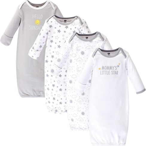 Hudson Baby Unisex Baby Cotton Gowns, Woodland Fox, Preemie/Newborn in Saudi Arabia
