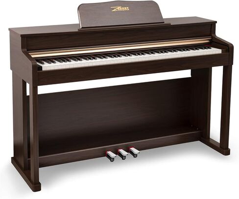 ZHRUNS Digital Piano,88 key Full Weighted Keyboard Piano,Heavy Hammer Keys with Touch Response Professional home Digital piano,3 Metal Pedals,Headphone Jack/MIDI Input/Output in Kuwait