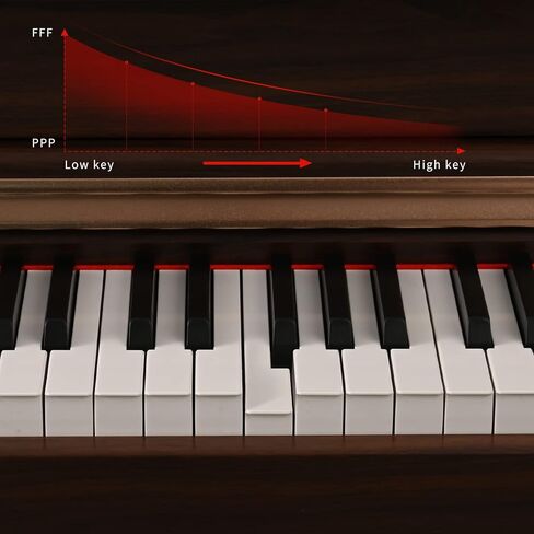 ZHRUNS Digital Piano,88 key Full Weighted Keyboard Piano,Heavy Hammer Keys with Touch Response Professional home Digital piano,3 Metal Pedals,Headphone Jack/MIDI Input/Output in Kuwait