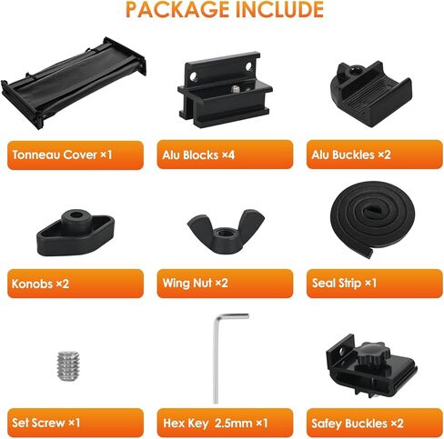 Nilight Soft Tri-Fold Truck Bed Tonneau Cover متوافق مع Chevy Colorado/GMC Canyon 2015 2016 2017 2018 2019 2020 2021 2022 2023 2024 2025-5.2ft in Kuwait