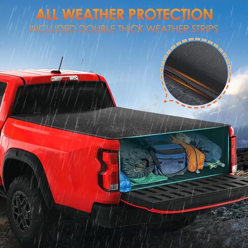 Nilight Soft Tri-fold Truck Bed Tonneau Cover Compatible with Chevy Colorado/GMC Canyon 2015 2016 2017 2018 2019 2020 2021 2022 2023 2024 2025-5.2ft in Saudi Arabia