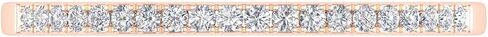 FINEROCK 1/10 to 1/3 Carat Carat Diamond Semi-Eternity Wedding Band Ring in 10K Rose Gold in Saudi Arabia