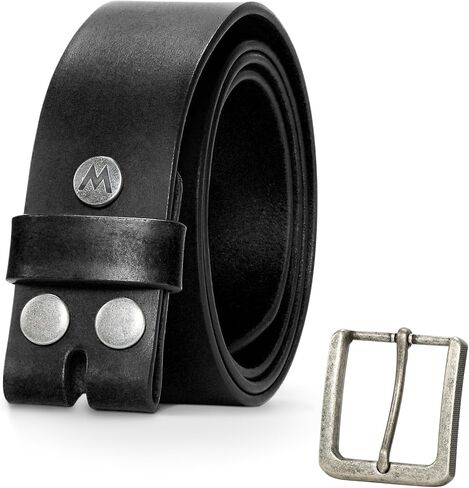 Wrangler Men's Genuine Leather Belt with Removable Buckle, 38mm Casual Belt for Jeans, Gift for Men in Kuwait
