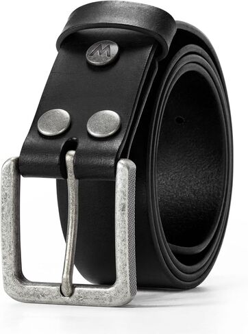 Wrangler Men's Genuine Leather Belt with Removable Buckle, 38mm Casual Belt for Jeans, Gift for Men in Kuwait