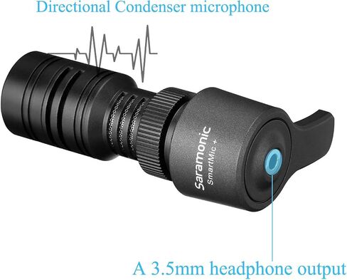 Saramonic SmartMic+Di | Directional Microphone with Lightning Connector for Apple iPhone & iPad in Saudi Arabia
