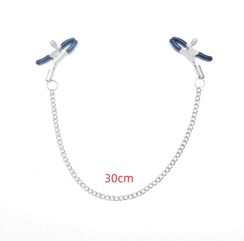 Black Body Chain Necklace for Women Beginner Adjustable Stainless Steel Body Clamps with Chain Non Piercing Clip on Body Jewelry in Saudi Arabia