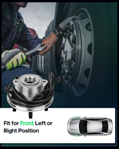 SCITOO Wheel Bearing and Hub Replaces 515078 Front fit for Ford Explorer Sport Trac 2007-2010, for Mercury Mountaineer 2006-2010 Hub Bearing Assembly 5 Lugs W/ABS [1pc] in Kuwait