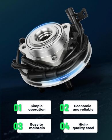SCITOO Wheel Bearing and Hub Replaces 515078 Front fit for Ford Explorer Sport Trac 2007-2010, for Mercury Mountaineer 2006-2010 Hub Bearing Assembly 5 Lugs W/ABS [1pc] in Kuwait