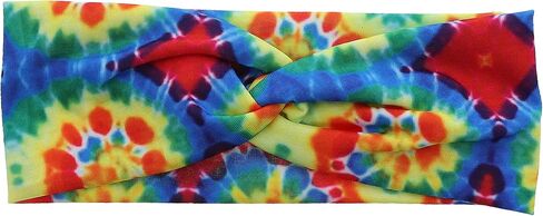 Motique Accessories Stretchy Tye Dye Knot Headband for Women andGirls (Vibrant) in Saudi Arabia