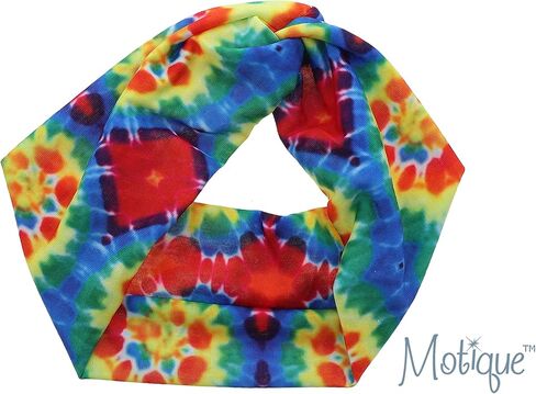 Motique Accessories Stretchy Tye Dye Knot Headband for Women andGirls (Vibrant) in Saudi Arabia