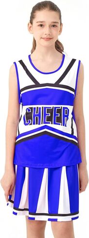 Cheerleading Outfit for Women, Cheerleader Costume for Birthday Gift Halloween Party in Saudi Arabia
