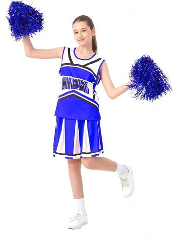 Cheerleading Outfit for Women, Cheerleader Costume for Birthday Gift Halloween Party in Saudi Arabia