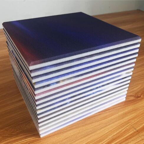 لوحة فنية ممتصة للصوت على شاطئ البحر لغروب الشمس، عبوة من 15 قطعة، الواح اسفنجية عازلة للصوت للاستوديو، بلاط حائط عازل للصوت 12 انش × 12 انش in Kuwait