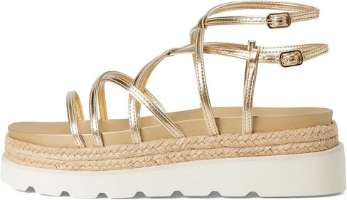 Raffia Platform Sandals for Women Raffia Espadrilles Slides Comfortable Open Toe Slip On Summer Beach Slides Sandals in Kuwait