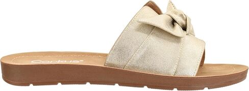 Corkys Footwear Women's Rock The Bowt Sandal - Comfortable And Cushioned Insoles, Wide Strap with Bow, Open Toe Design, Easy And Convenient Slip-On Design in Saudi Arabia