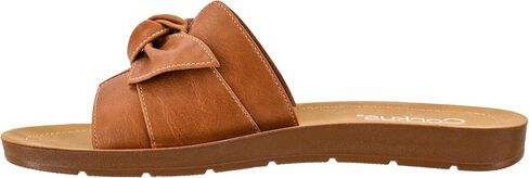 Corkys Footwear Women's Rock The Bowt Sandal - Comfortable And Cushioned Insoles, Wide Strap with Bow, Open Toe Design, Easy And Convenient Slip-On Design in Saudi Arabia
