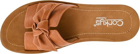 Corkys Footwear Women's Rock The Bowt Sandal - Comfortable And Cushioned Insoles, Wide Strap with Bow, Open Toe Design, Easy And Convenient Slip-On Design in Saudi Arabia
