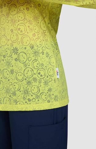 KOI Smiley World x Kind Women's Long-Sleeve Burnout Tee in Saudi Arabia