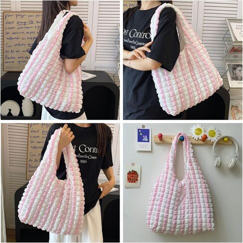 Women's Wave Cloud Canvas Tote Bag - Boho Lightweight Beach Bag for Everyday Casual Style in Saudi Arabia
