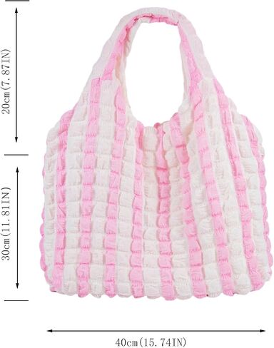 Women's Wave Cloud Canvas Tote Bag - Boho Lightweight Beach Bag for Everyday Casual Style in Saudi Arabia
