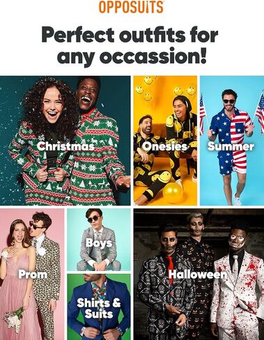 OPPOSUITS MEN PARTY FULLING CRANER PROM SUIT - سترة وسروال وربطة عنق in Kuwait