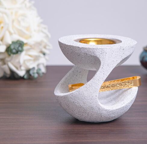 Bakhoor Burner Frankincense Resin Incense Burner for Charcoal with Tong, for Yoga Spa Aromatherapy Meditation, Home Office Decor (Black) in Kuwait