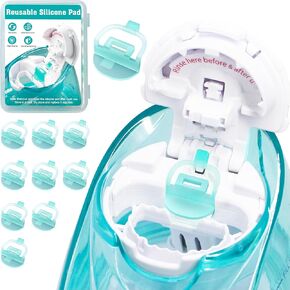 10PCS Reusable Silicone Pads Refills Accessories for Substitute Salt Saline Pods Compatible with Nasal Irrigation System Nasal Care for Easy Operation