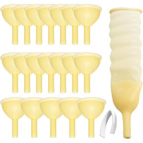 30Pack Latex Catheter(25mm) with Adhesive Strips, External Self-Sealing, Leak-Proof, Comfortable and Easy to Use for Men