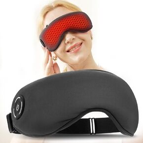 REMO Cordless Graphene Heated Eye Mask with Gentle Eyelid Contact, Portable Rechargeable Warm Compress for Dry Eyes and Eye Strain Relief, Long-Lasting Battery, Ideal for Office, Travel, Relaxation