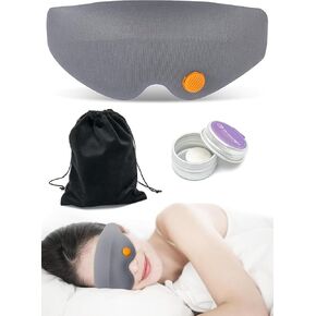 Sleep Mask for Back and Side Sleeper Soft Eye Mask for Sleeping Light Blocking,