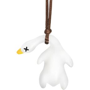 Cute Hanging Duck Car Mirror Accessory – Funny Swing Duck for Rearview Mirror, UV Color Changing Duck Car Charm, Funny Duck Car Interior Decor Gift