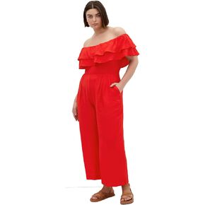 City Chic Women's Pleze Size Suituit - Poppy Off Counter