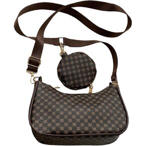 Women's Cherry Graphic Zipper Crossbody Bag Adjustable Strap Cute Hobo Bag with Small Purses