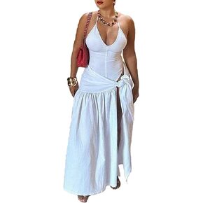 Women Wrap inied Maxi Skirt مجموعة الرسن بدون عجز ثونغ bodysuit مثير ملابس صيف الشاطئ العطلات ملابس 2 قطعة ملابس