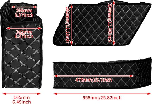 Saddlebag Liners Carpet Insert with White Stitching for Non-Stretched Non-Tapered Hard Saddlebags Fit for Harley Touring Road King Road Glide Street Glide Electra Glide 1993-2013 in Saudi Arabia