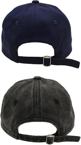 Embroidered City Vintage Classic 2-Pack Washed Denim and Color Snapback Caps for Men Women, Adjustable Fans Baseball Cap in Kuwait