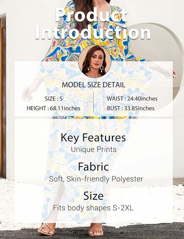 MAKABO Kaftan for Women Dress V Neck Short Sleeve Beach Vacation Bikini Swimsuit Cover Ups Loungewear for Summer in Saudi Arabia
