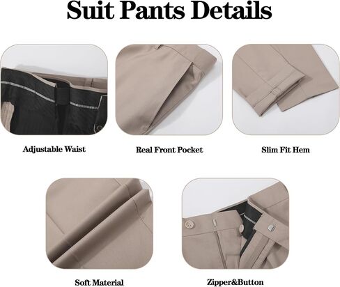 Men's 3 Pieces Slim Fit Suit One Button Notch Lapel Jacket Vest Pants Set Solid Wedding Business Tuxedo Suits in Saudi Arabia
