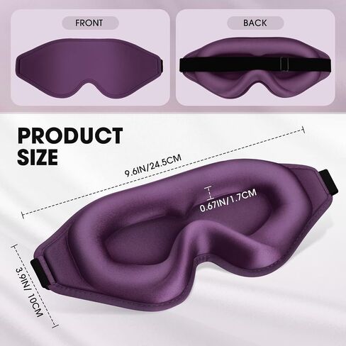 Sleep Mask | 99% Fully Block Out Light Eye Sleep Mask | Long Lash Extension | 3D Deep Contoured Eyes Cover Zero Pressure | Adjustable Straps | Sleep Travel Home Nap Rest Women Men (Pink) in Saudi Arabia