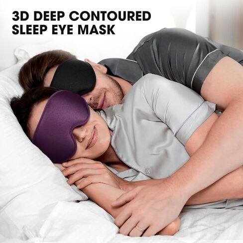 Sleep Mask | 99% Fully Block Out Light Eye Sleep Mask | Long Lash Extension | 3D Deep Contoured Eyes Cover Zero Pressure | Adjustable Straps | Sleep Travel Home Nap Rest Women Men (Pink) in Saudi Arabia