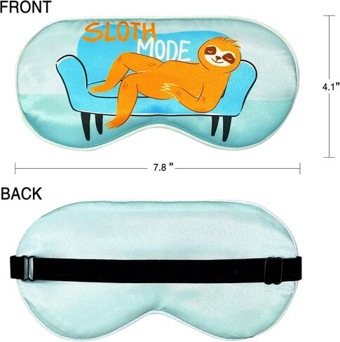 ANTI BASIC Funny Silk Sleep Masks with Adjustable Strap, Comfortable and Soft Eye Masks Gift for Women (Two Cats) … in Saudi Arabia